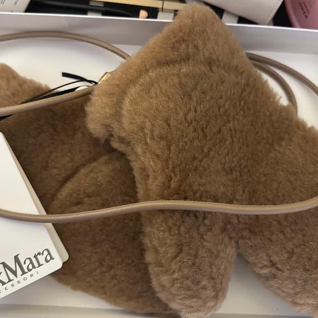 막스마라 테디베어 장갑카멜 