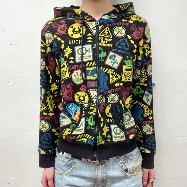 Character Multi-Hooden Zip-Up