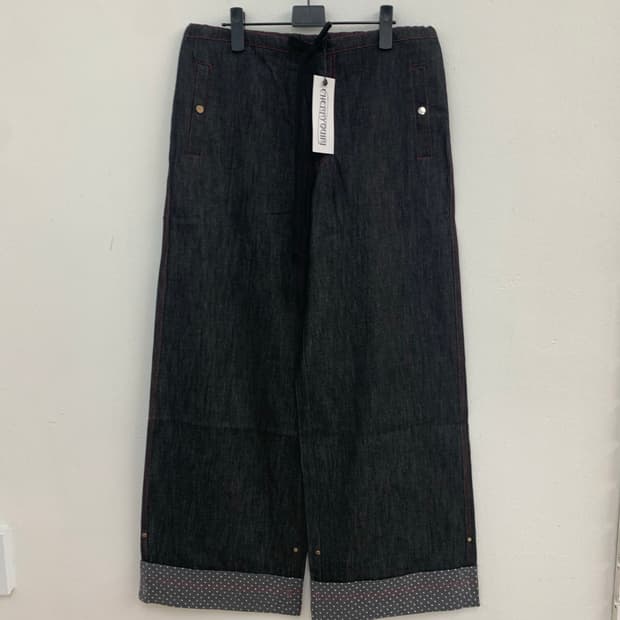 CHERRYQUIRI LACE LAYERED ROLL UP DENIM -