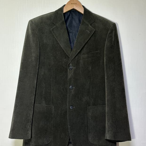 20FW)조르지오 아르마니 블랙라벨 120수 울실크 코듀로이 블레이저/4