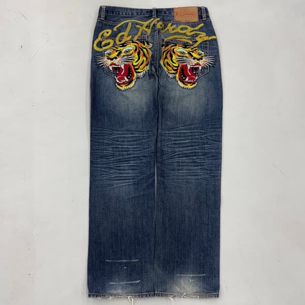 Ed hardy 에드하디 호랑이 데님팬츠