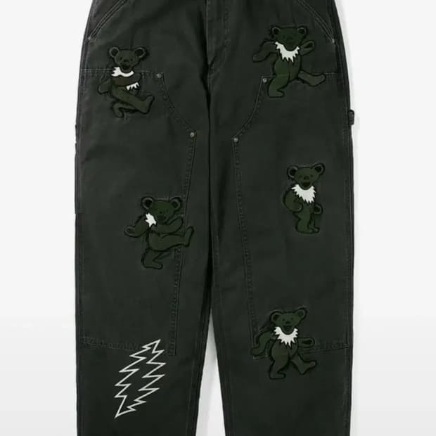 디스이즈네버댓 GD 라이트닝 그레이트풀데드 팬츠(off black)