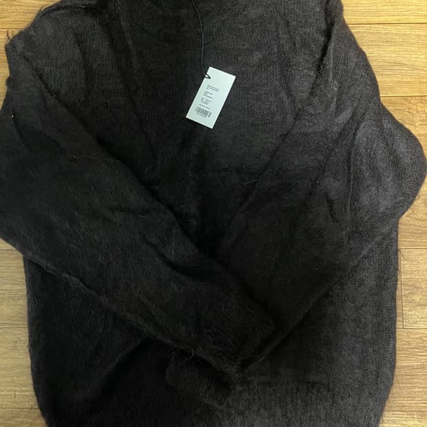 오라리 모헤어 니트 브라운3 새상품