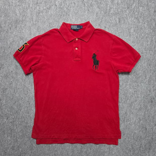 폴로 랄프로렌 빅포니 커스텀핏 PK 카라 반팔티 L