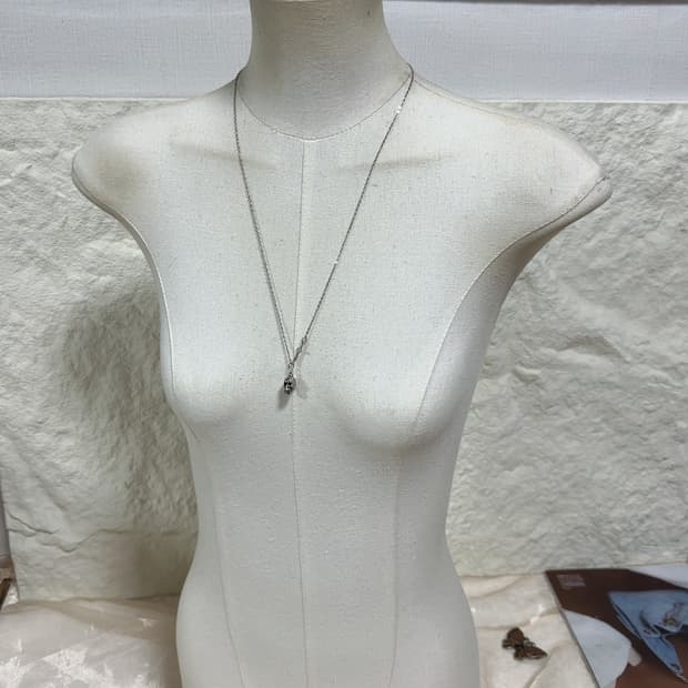 빈티지 해골 십자가 목걸이