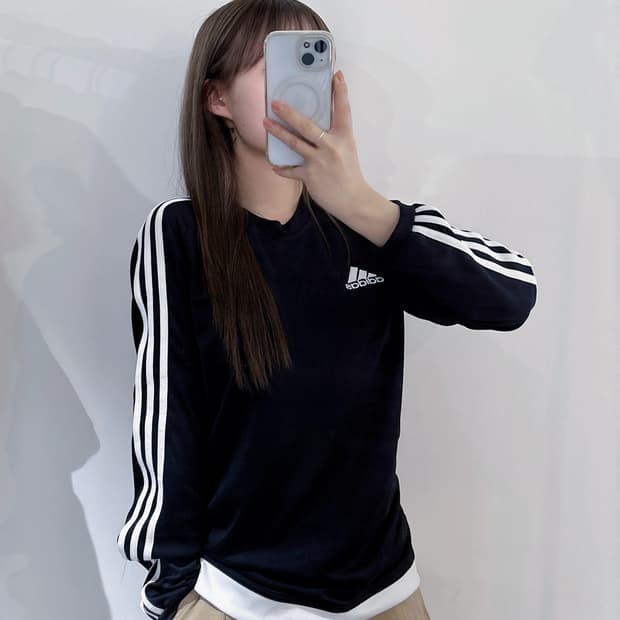 아디다스 블랙 트랙 롱슬리브