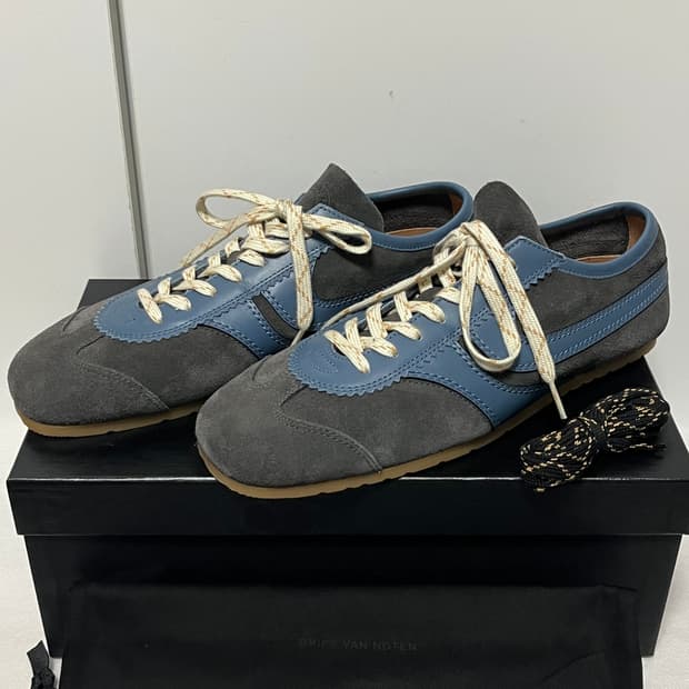 [43]드리스반노튼 26ss 스웨이드 스니커즈/스틸