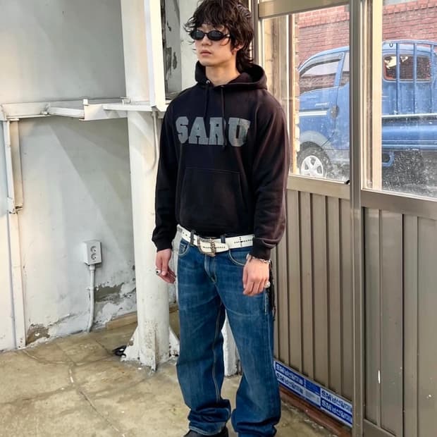 Santastic! saru skull hoodie