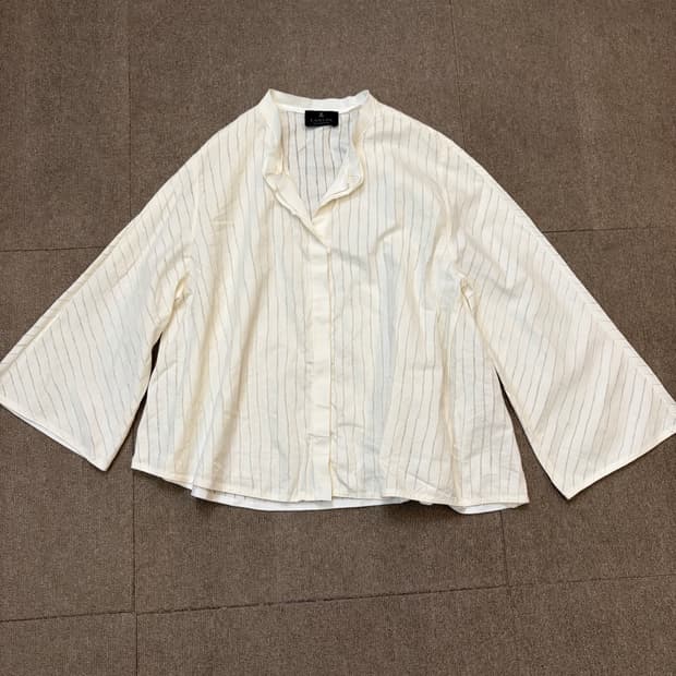 15ss LANVIN 랑방 스트라이프 블라우스 탑 