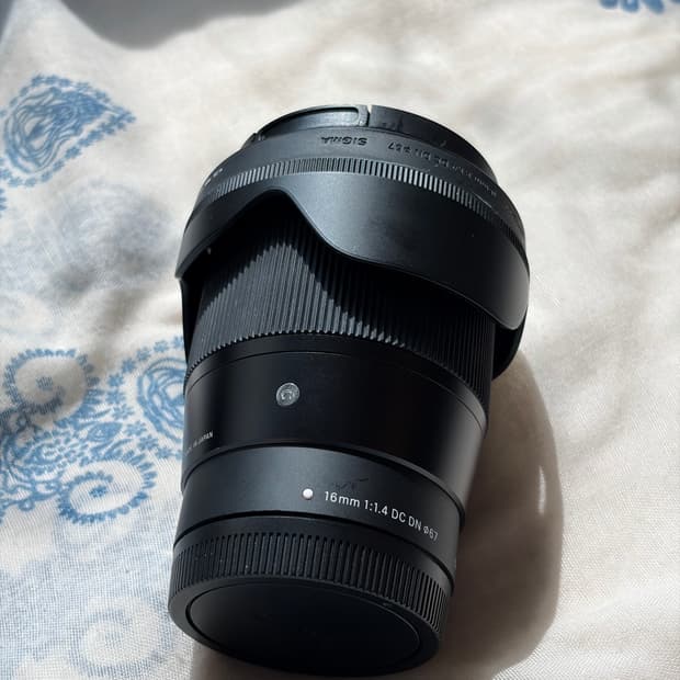 시그마 캐논 마운트 16mm f1.4 dc 광각 렌즈 판매