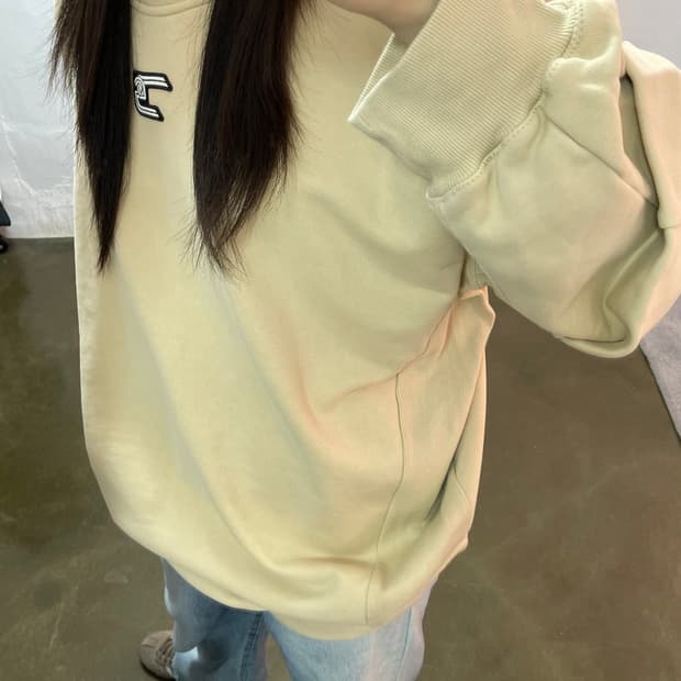 SYSTEM 맨투맨 베이지 F