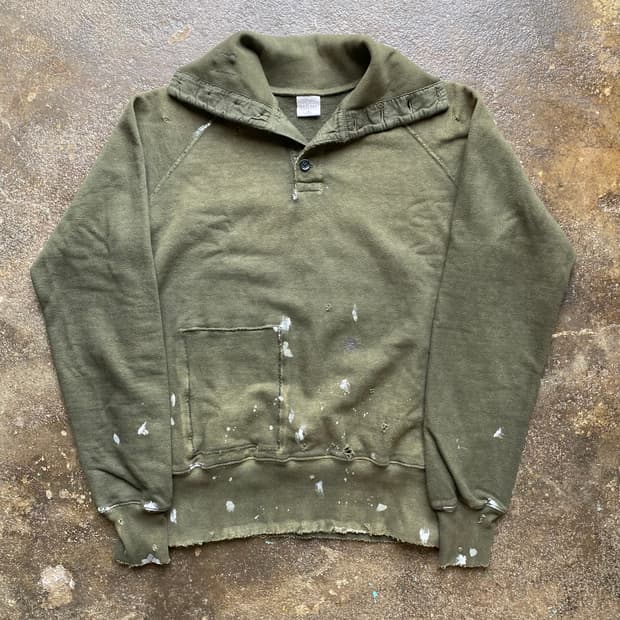 (2) 캐피탈 데미지 페인팅 스웻셔츠