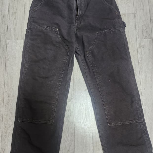 빈티지 칼하트 더블니 팬츠 B136 다크브라운 32x32