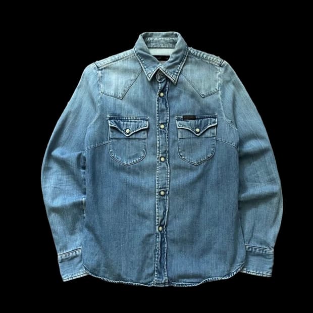 Hysteric Glamour 데님 웨스턴 셔츠
