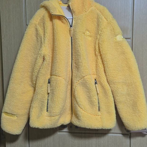 아이더 뽀글이 후리스 노랑