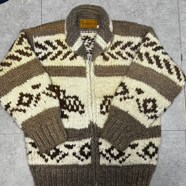 [L] 빈티지 헤비울 캐나다 코위찬