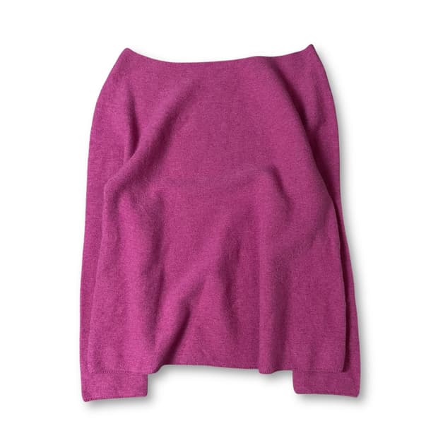 SHIPS 핑크 오프숄더 긴팔 니트