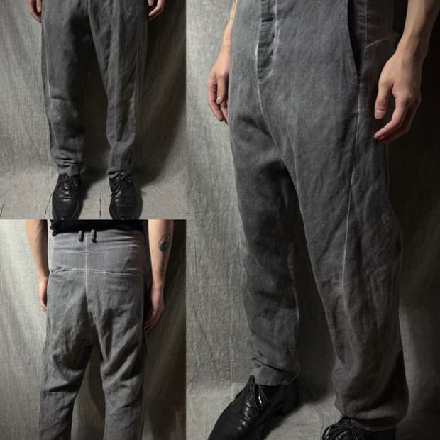 Lumen et Umbra Grey Wool Blend Trousers 