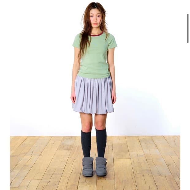 코이세이오 038 BASIC SLIM T-SHIRT LIGHT GREEN