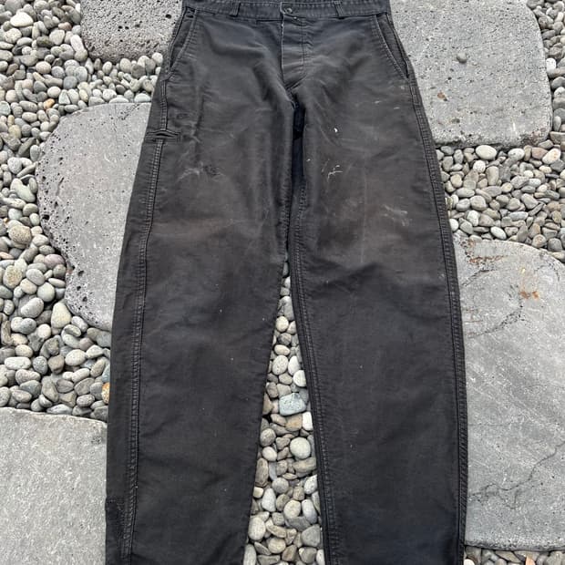 (34인치)OLD EURO BLACK MOLESKIN 블랙몰스킨워크팬츠