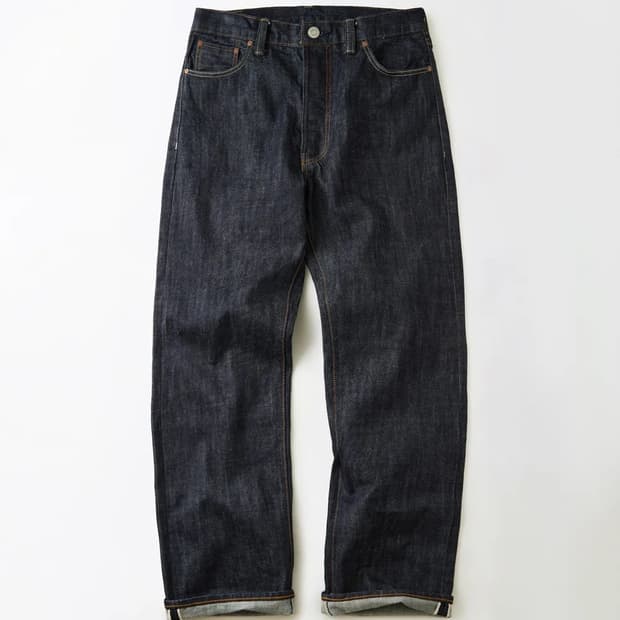 아웃스탠딩 40S SELVEDGE STRAIGHT PANTS 인디고