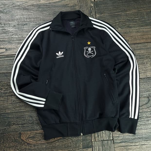 [아디다스] 해골 스컬 자수 올란도 져지 트랙탑 집업 자켓 M19003