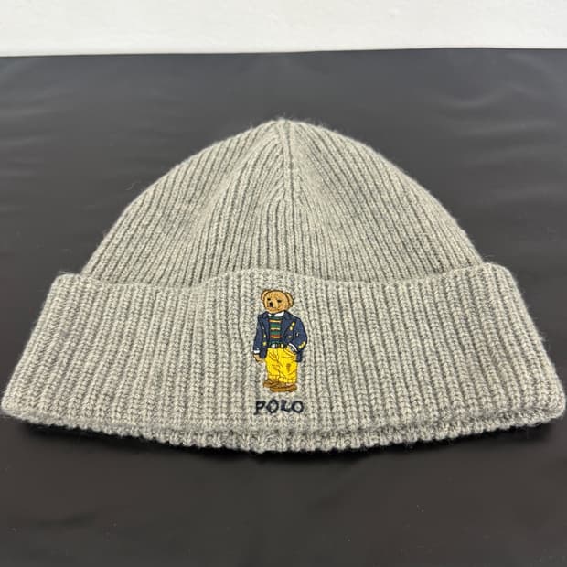 폴로 베어 로고 OS 그레이 비니