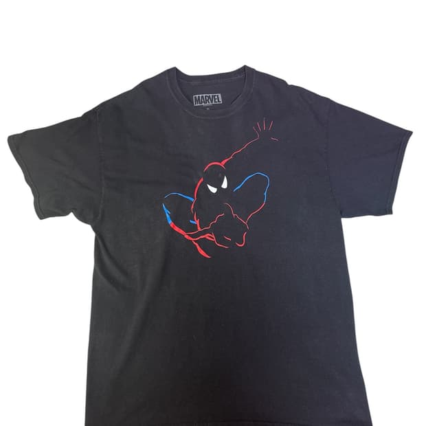 빈티지 00s 마블코믹스 스파이더맨 그래픽 티셔츠 XL