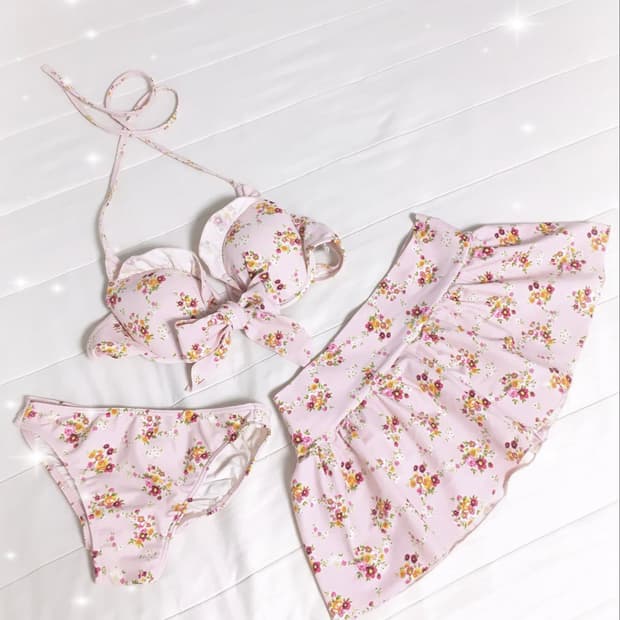 리즈리사 갸루 딸기우유 플라워 비키니🌷로걀 히메갸루