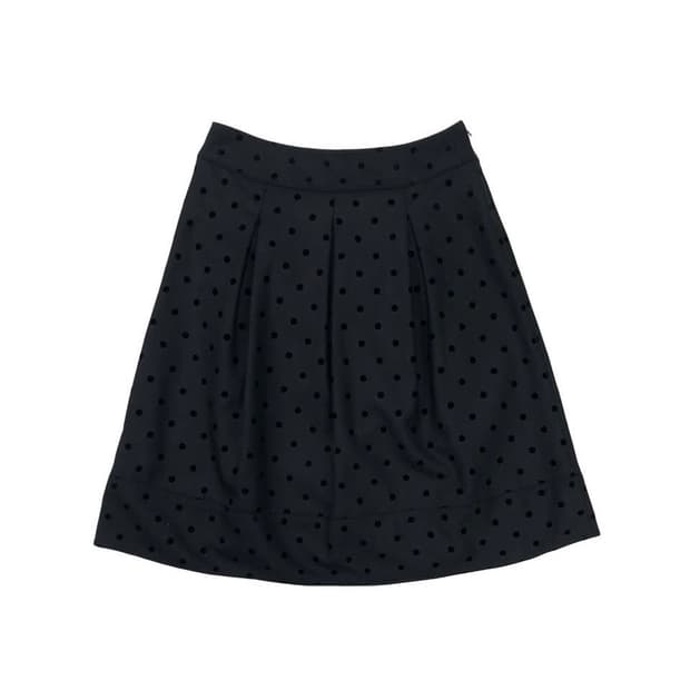 다크 차콜 도트 스커트