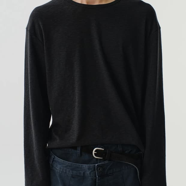 다이브인 레이어드 슬럽 롱 슬리브 블랙 0사이즈