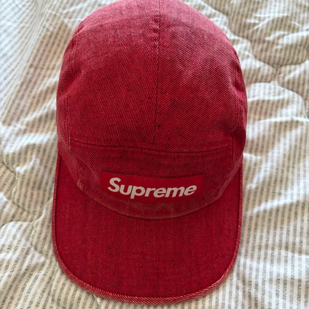 Supreme coated demin camp cap (24ss)