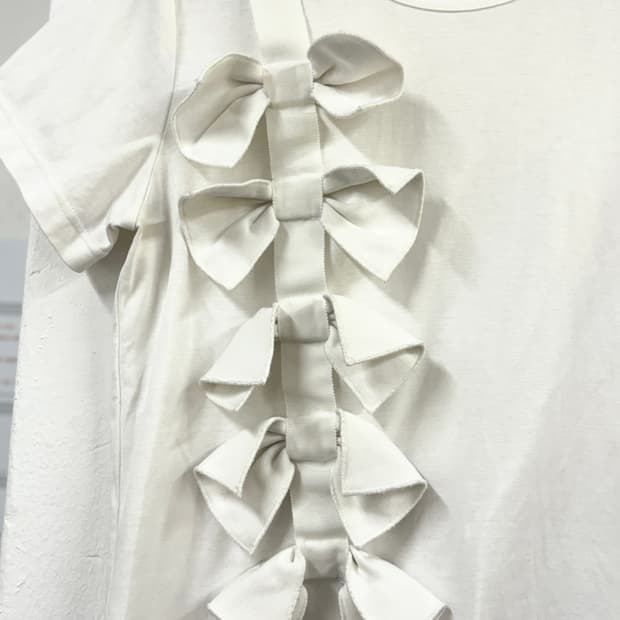 Noir kei ninomiya ribbon shirt