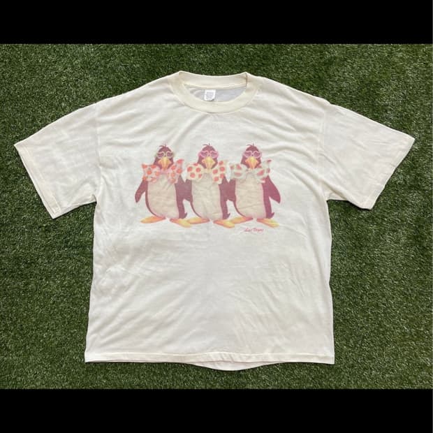 90s 빈티지 펭귄 반팔티