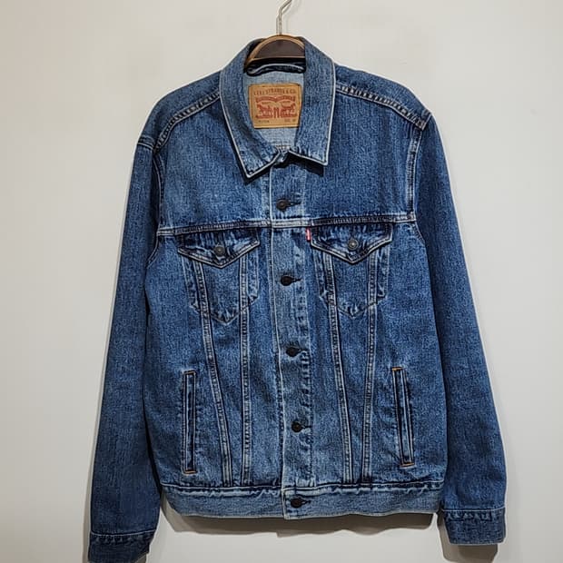 (M) 리바이스 청자켓 연중청 데님자켓 레드탭 