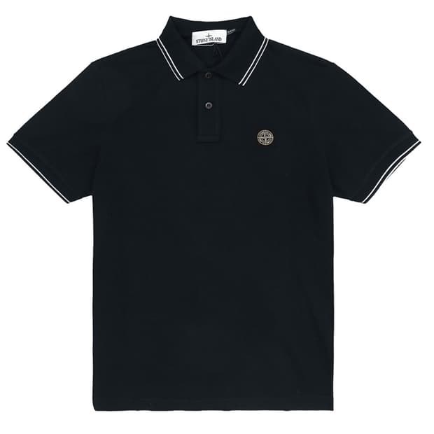 스톤아일랜드 미니 와펜 로고 패치 폴로 남성 반팔티/카라티