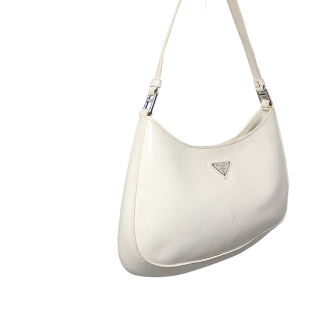 2000s 프라다 클레오 브러시드 레더 호보백