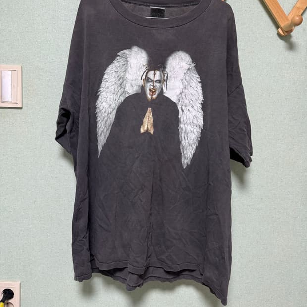 빈티지 90s TWIZTED Freek Show Angel 힙합 티셔츠