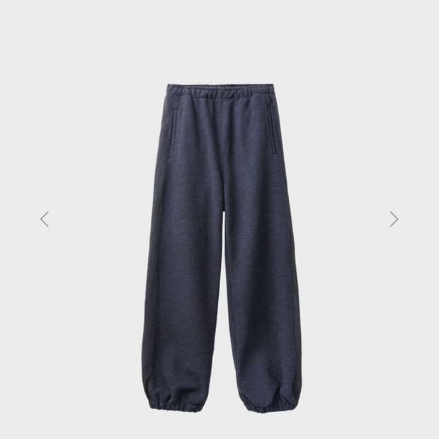 2) 999휴머니티 fluffy wool 조거 팬츠 (dark navy)