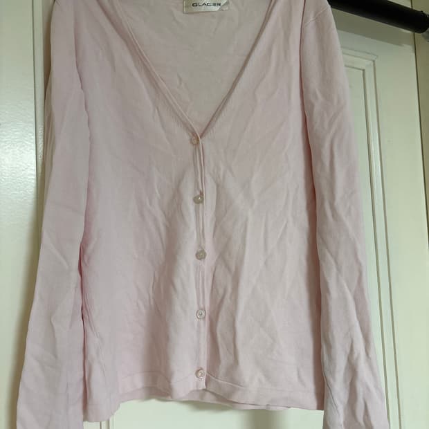 글래시어 베이비핑크 가디건