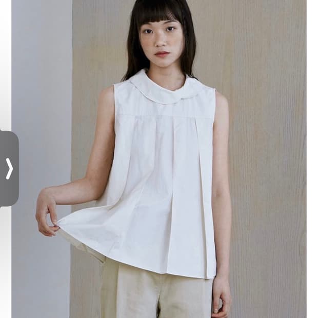 Ouro 아우로 FRONT COLLAR BLOUSE 아이보리