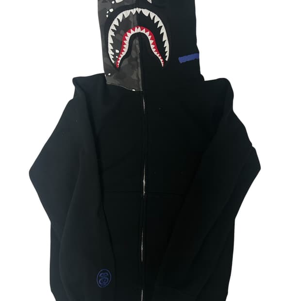 (초희귀) 스투시 베이프 콜라보 샤크후드 #1