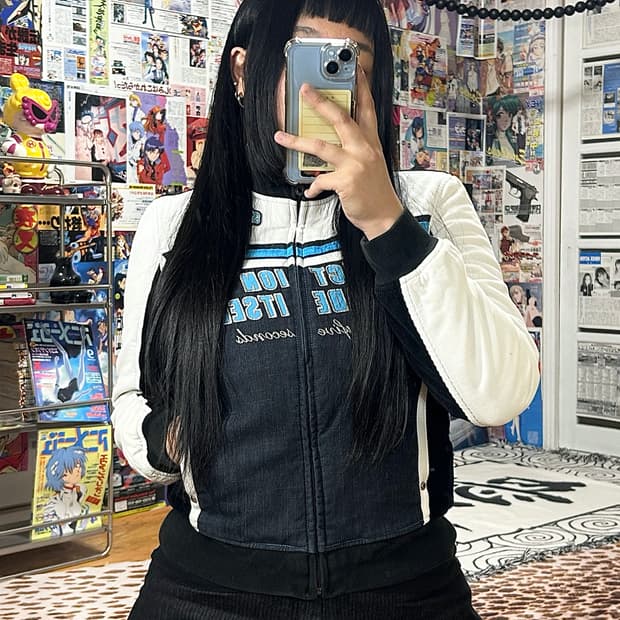 빈티지 EXR 코듀로이 누빔 레이싱 자켓