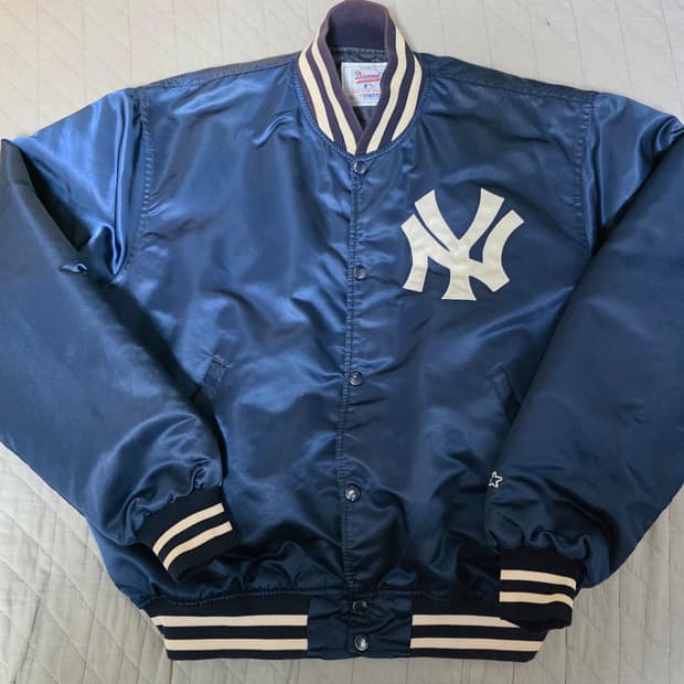 [XL] 80-90s 뉴욕양키스 다이아몬드 컬렉션 마제스틱 스타디움 자켓