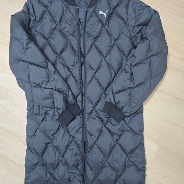 푸마 오리털 퀄팅 롱패딩 L