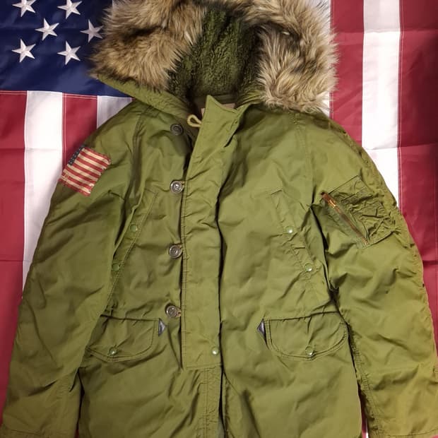 오리지날 랄프로렌폴로 데님앤서플라이 성조기 N3B 파카