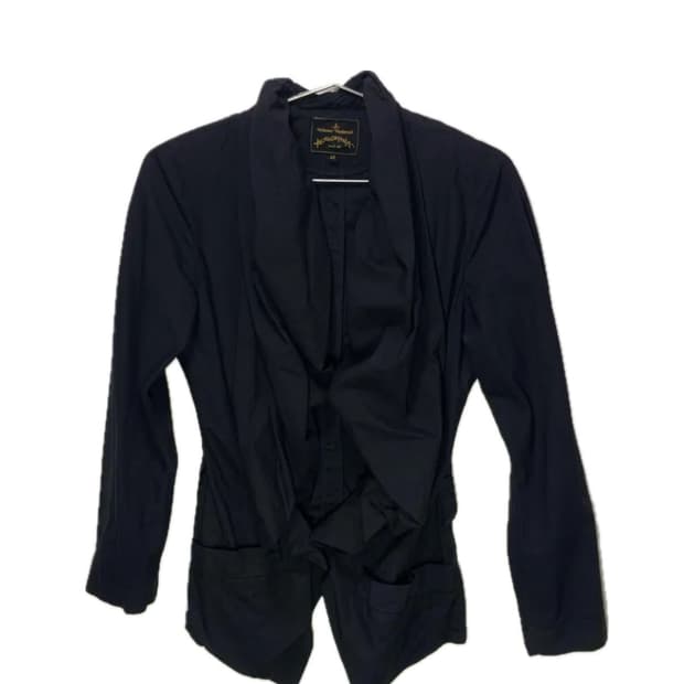 비비안웨스트우드 앵글로매니아 블랙 블라우스 셔츠