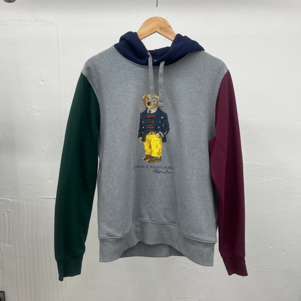 L) POLO RALPH LAUREN TWO-TONE HOODIE