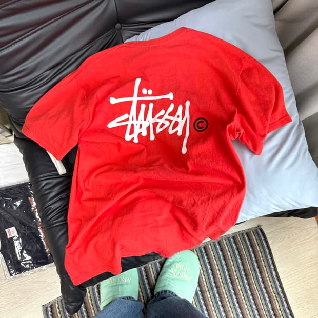 00s 올드 스투시 베이직 반팔 티셔츠