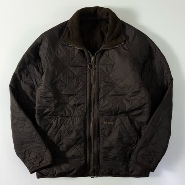 Barbour  바버 브라운 퀼팅 2-way 자켓  